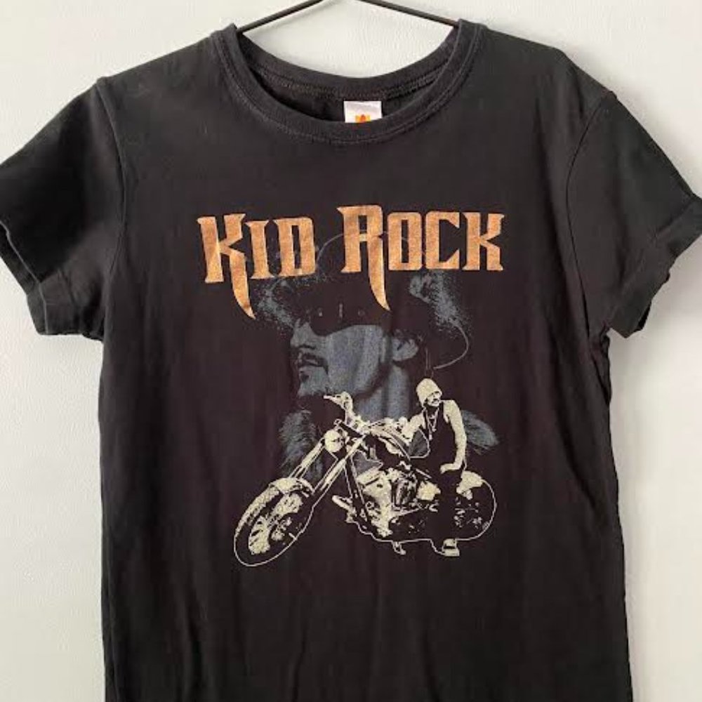 Women's Kid Rock Concert Baby Tee Medium